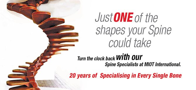 Turn the clock back with our Spine Specialists at MIOT International.