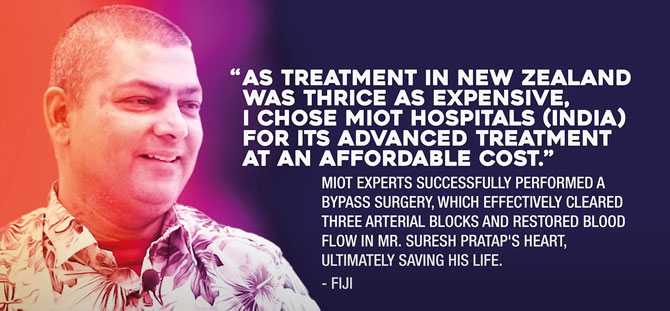 Expertise and timely intervention of the MIOT doctors gave Mr. Suresh a second chance at life.